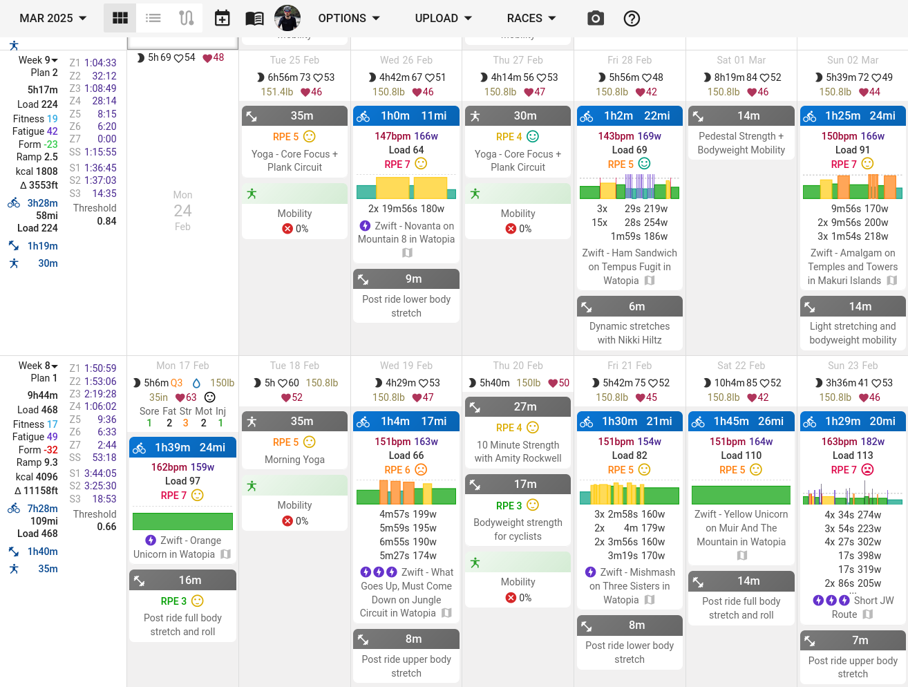 Intervals.icu Activity View